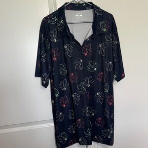 Men's navy Patterned Shirt